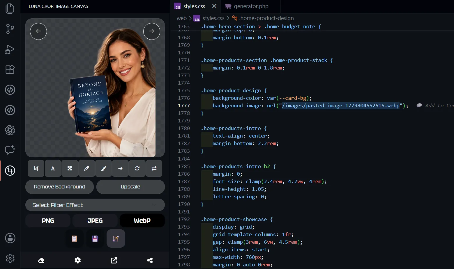 Insert images inside your IDE